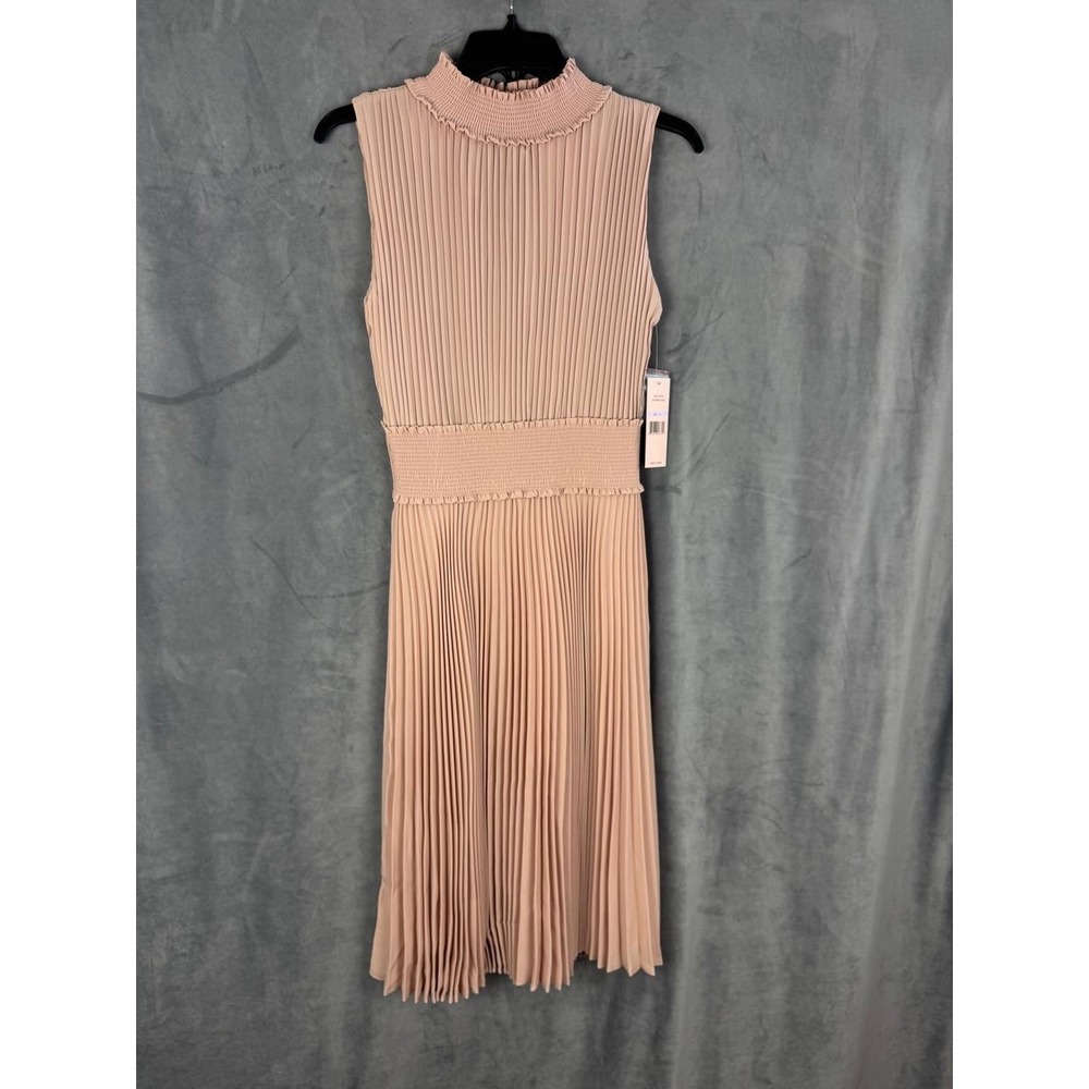 Nanette Lepore Hampton Court Pleated Shift Dress Savannah Rose NWT Size 6